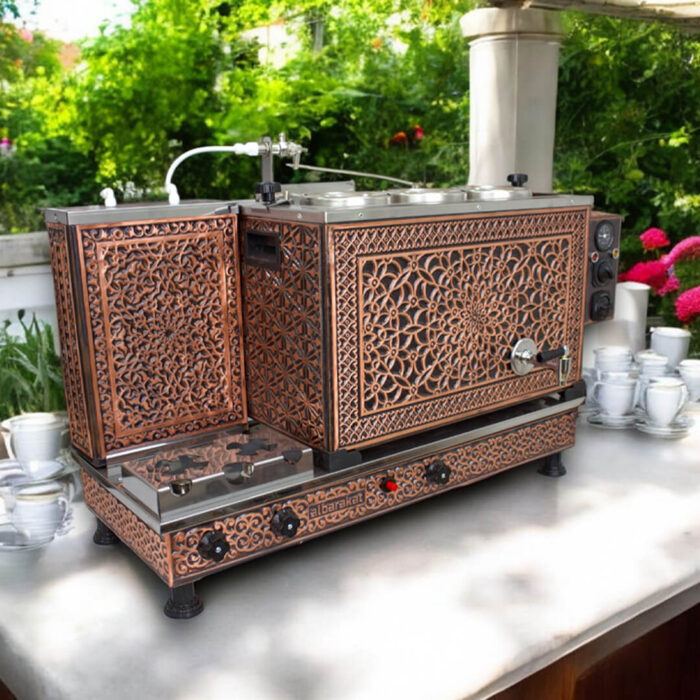 3 demlikli full otomatik çay kazanı