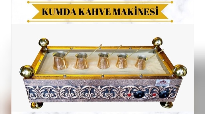 kumda kahve makinesi 40x80 ölçülerinde
