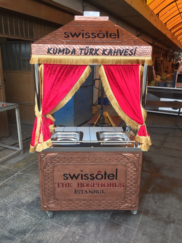 kahveci güzeli standı arabalı model