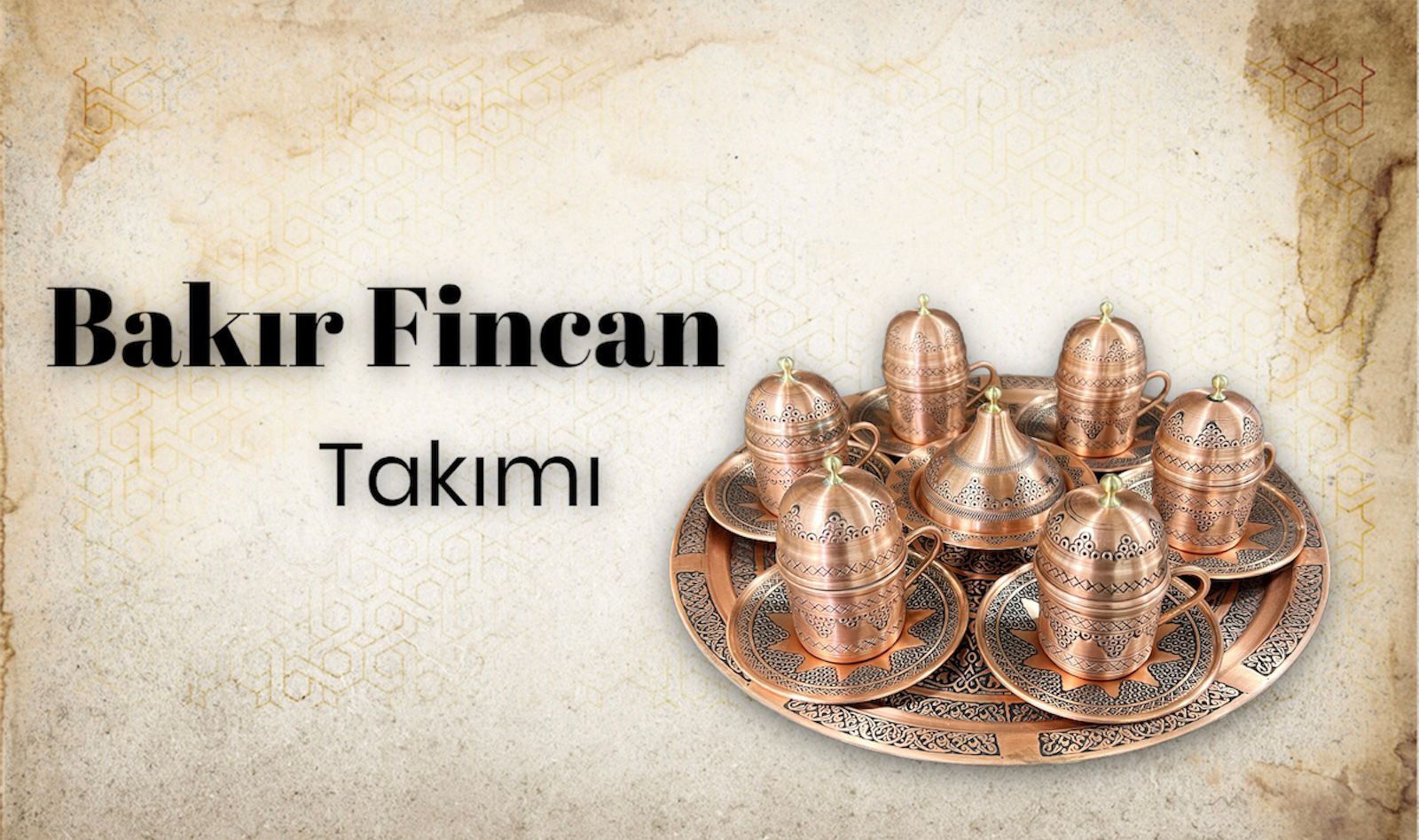 fincan takımı bakır