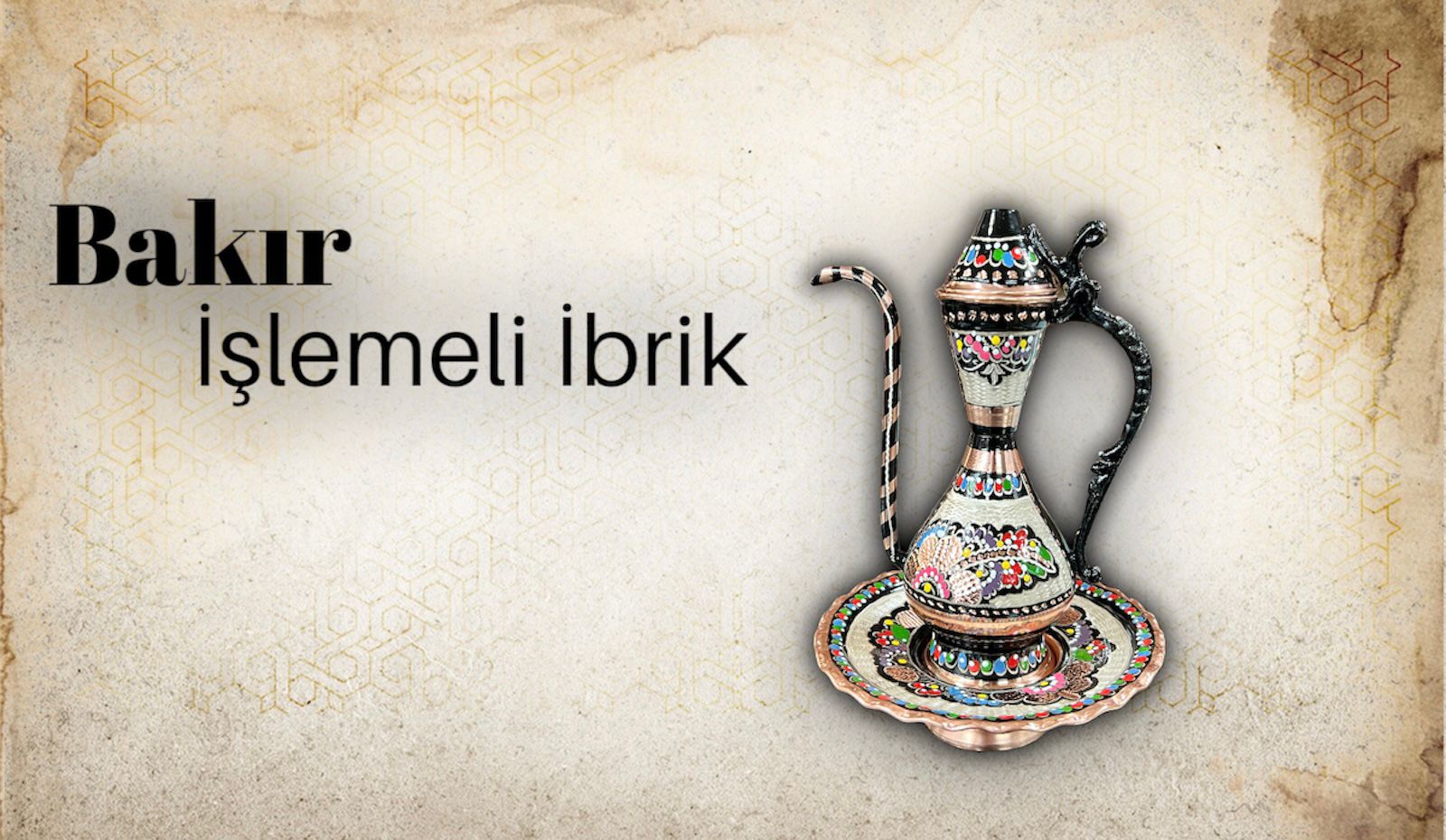bakır işlemeli ibrik model